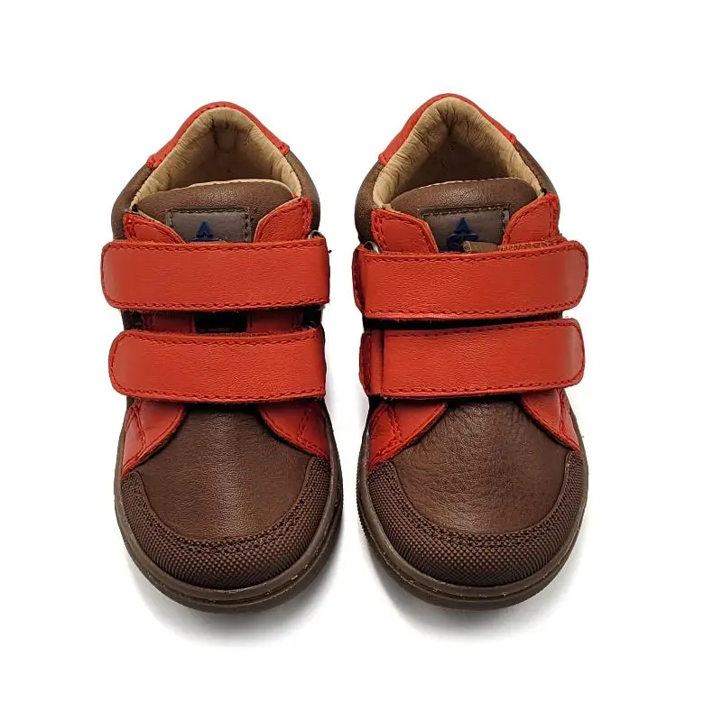 Acebos Brown Orange First Walker Sneaker 1329 - Image 3