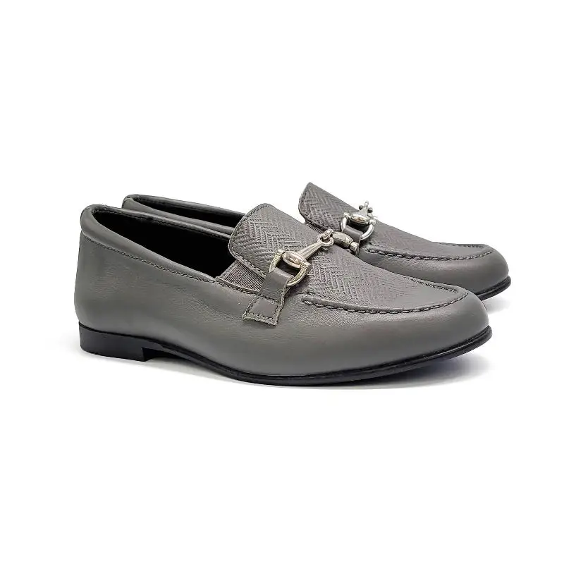 Andanines Achromatic Grey Slip on Dress Shoe
