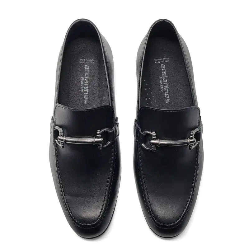 Andanines Black Chain Slip On Loafer - Image 2