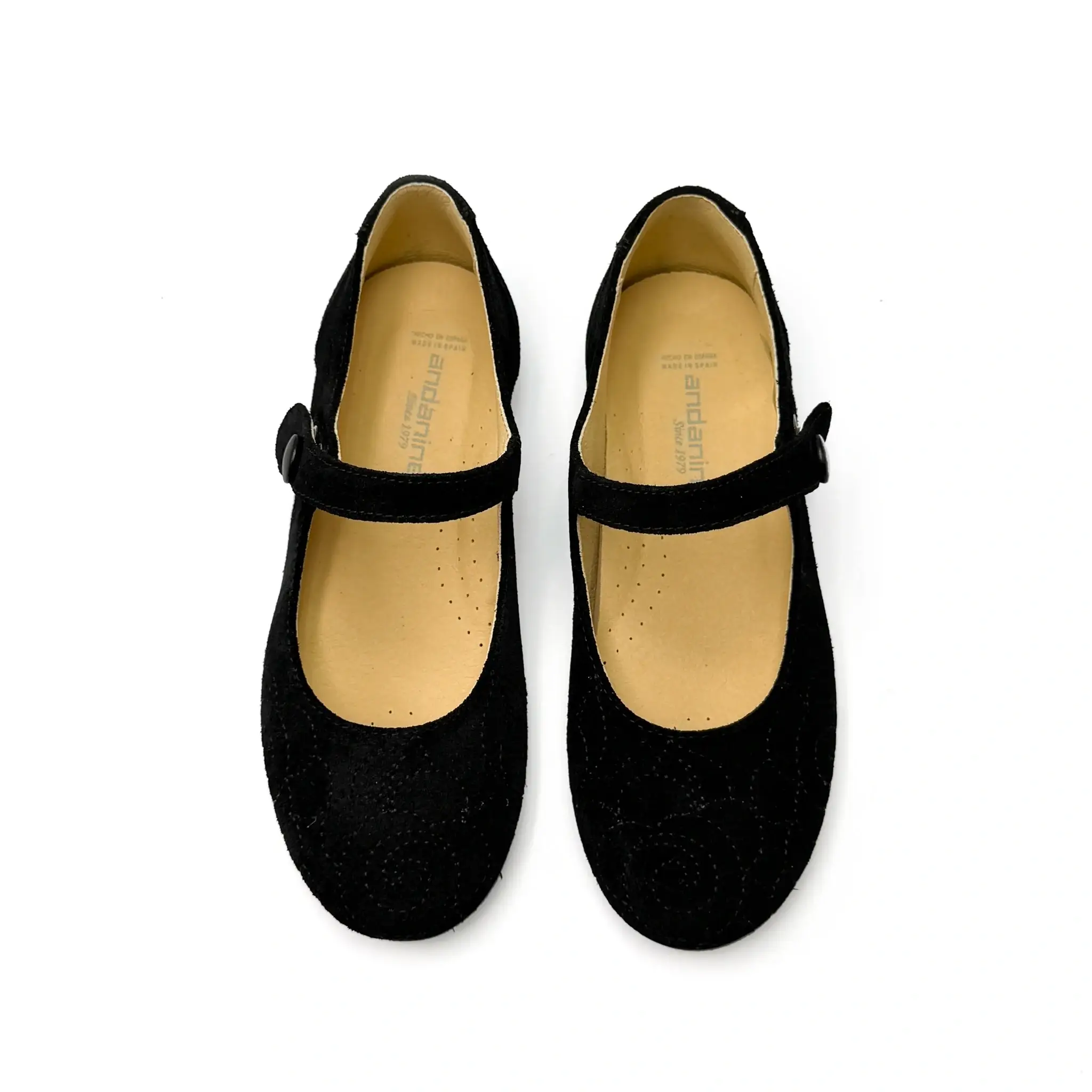 Andanines Black Suede Swirl Mary Jane - Image 3