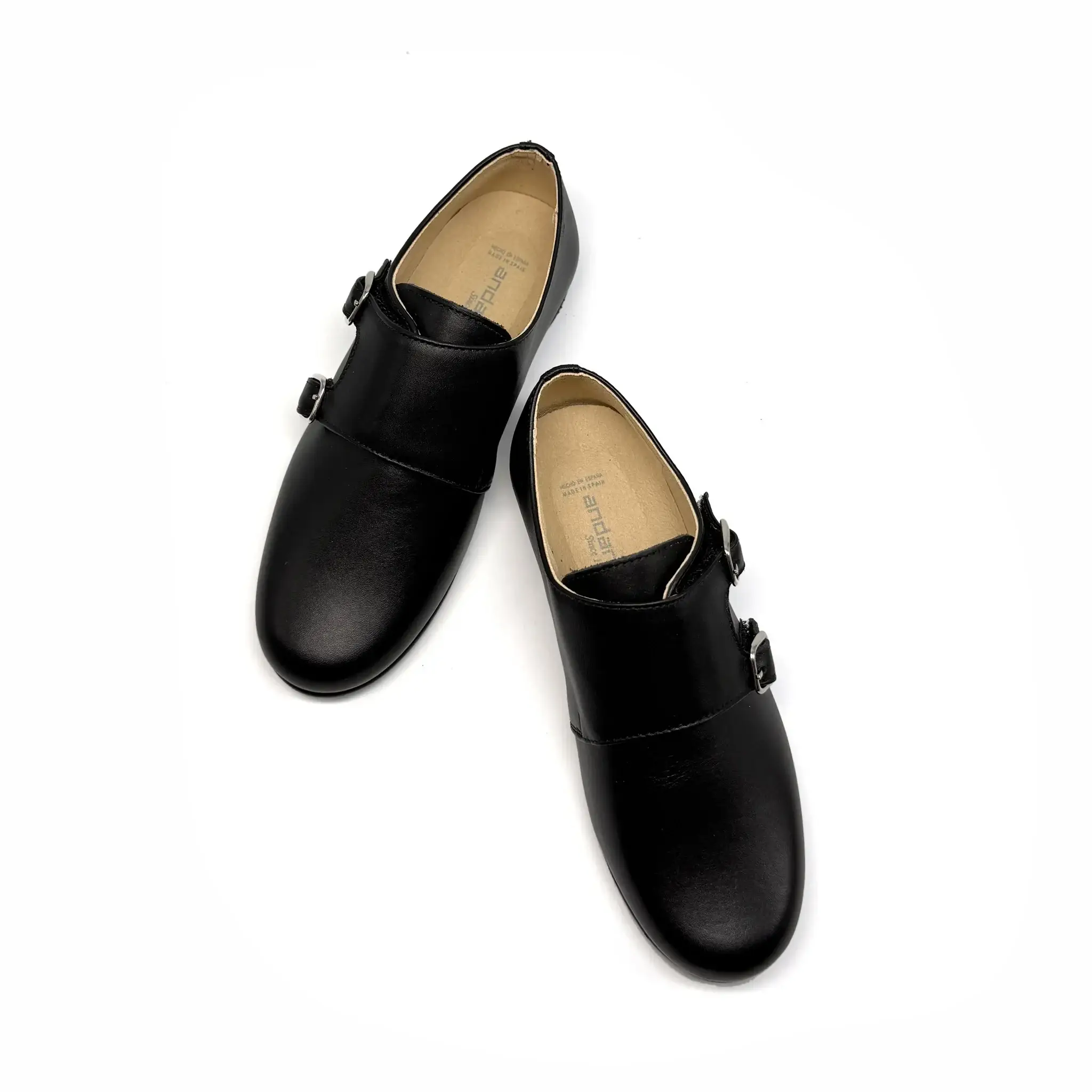 Andanines Black Velcro Monk Dress Shoe - Image 3