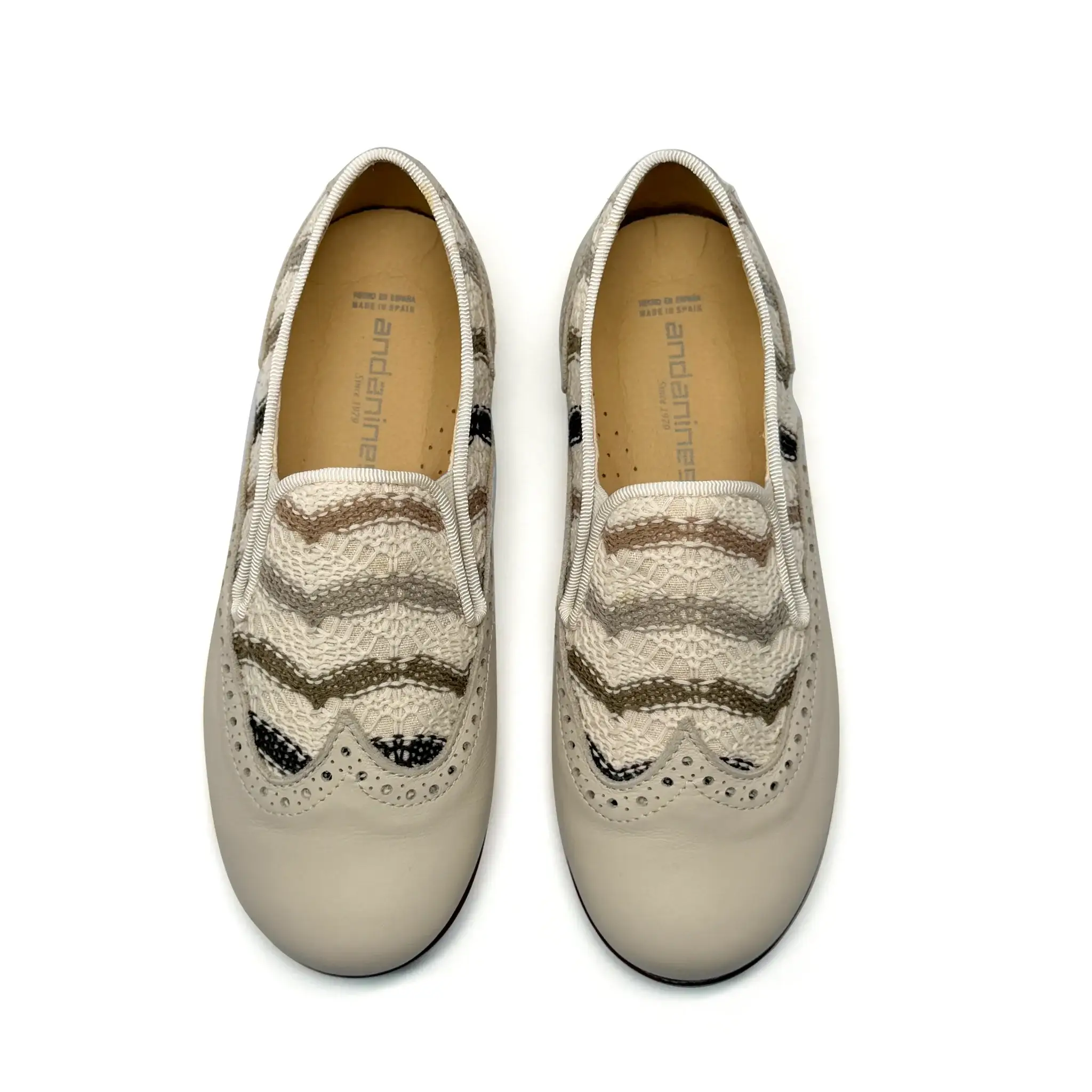 Andanines Multicolor Crochet Smoking Slip On - Image 3