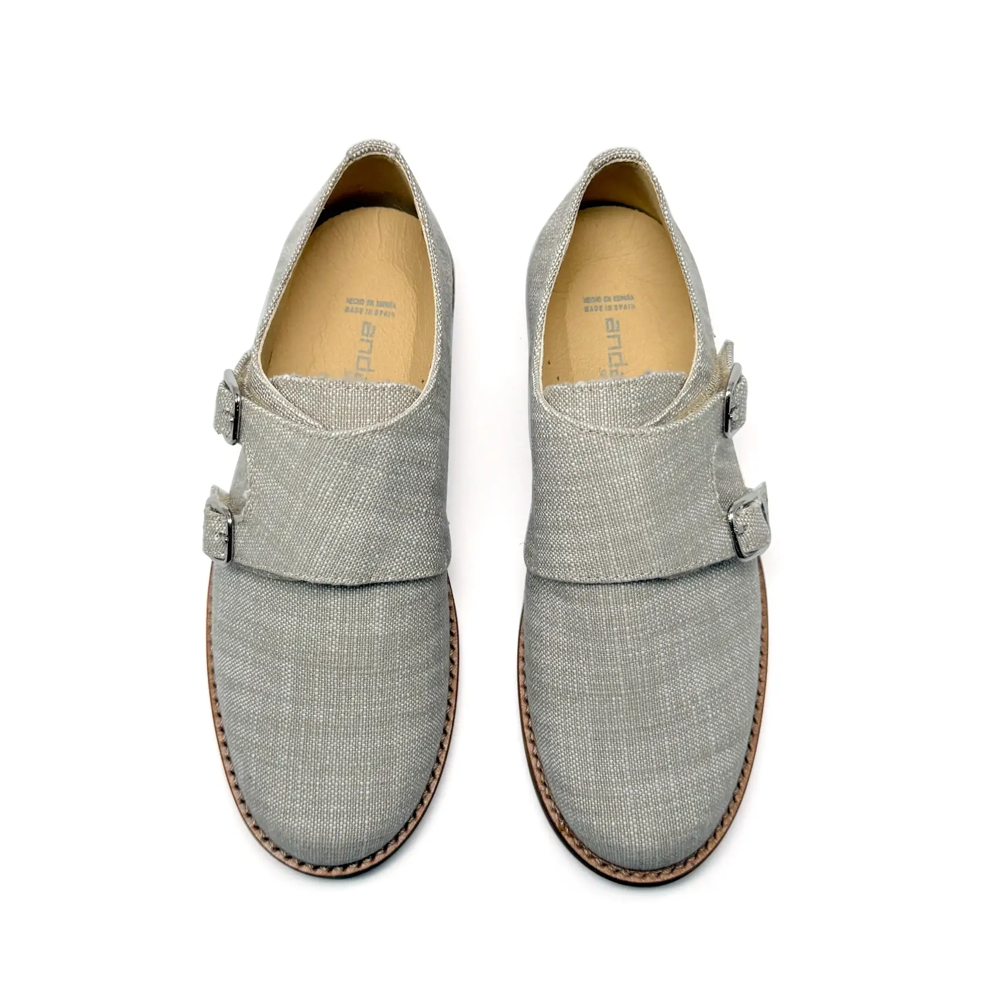Andanines Natural Fabric Monk Dress Shoe - Image 2