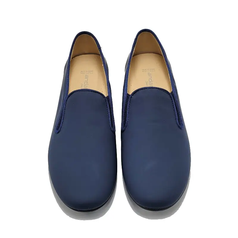 Andanines Navy Gum Smoking Slip On - Image 3
