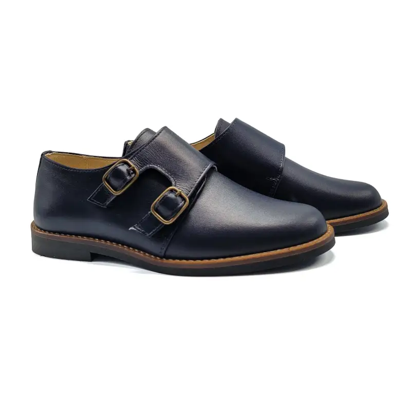 Andanines Oxford Blue Monk Dress Shoe