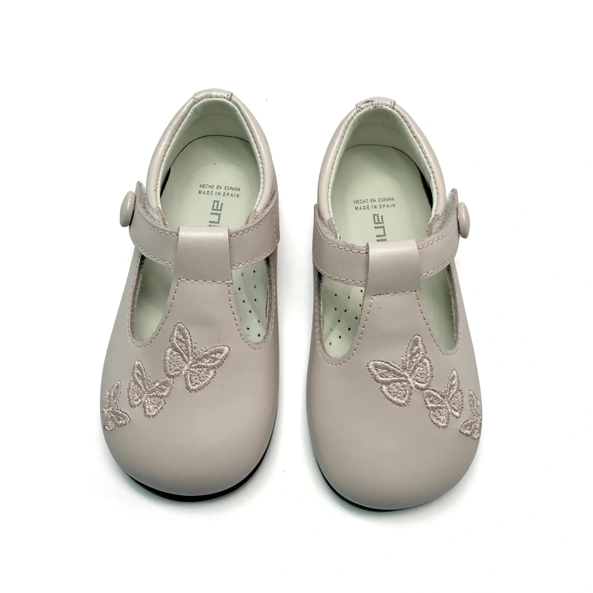 Andanines Pink Butterfly T-Strap First Walker - Image 2