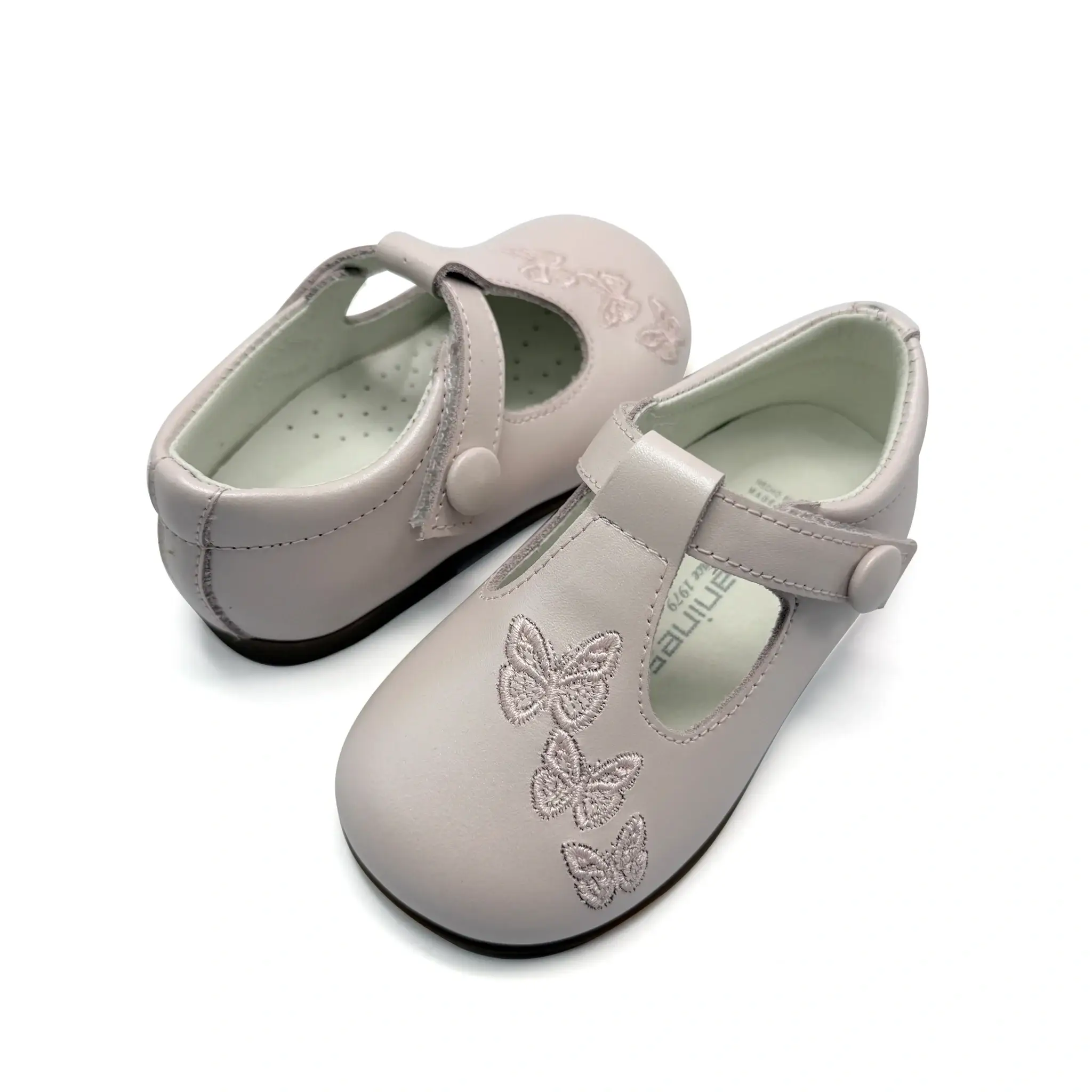 Andanines Pink Butterfly T-Strap First Walker - Image 4