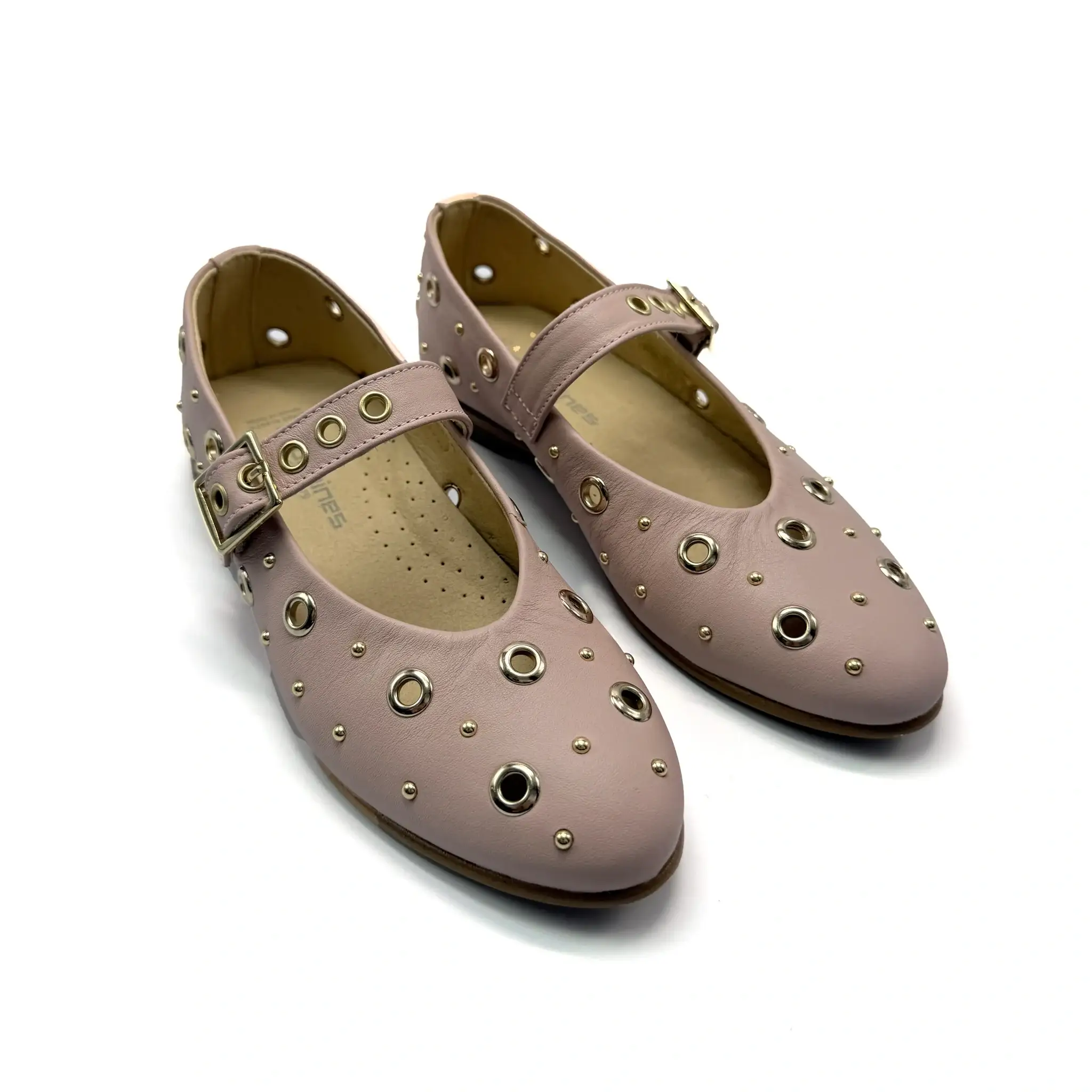 Andanines Powder Pink Embellished Mary Jane - Image 2