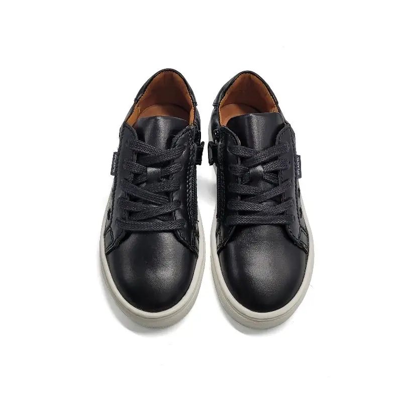Atlanta Mocassin Black Red Hearts Lace Sneaker - Image 2