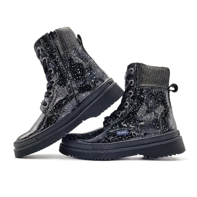 Atlanta Mocassin Black Splash Boot 111C - Image 3