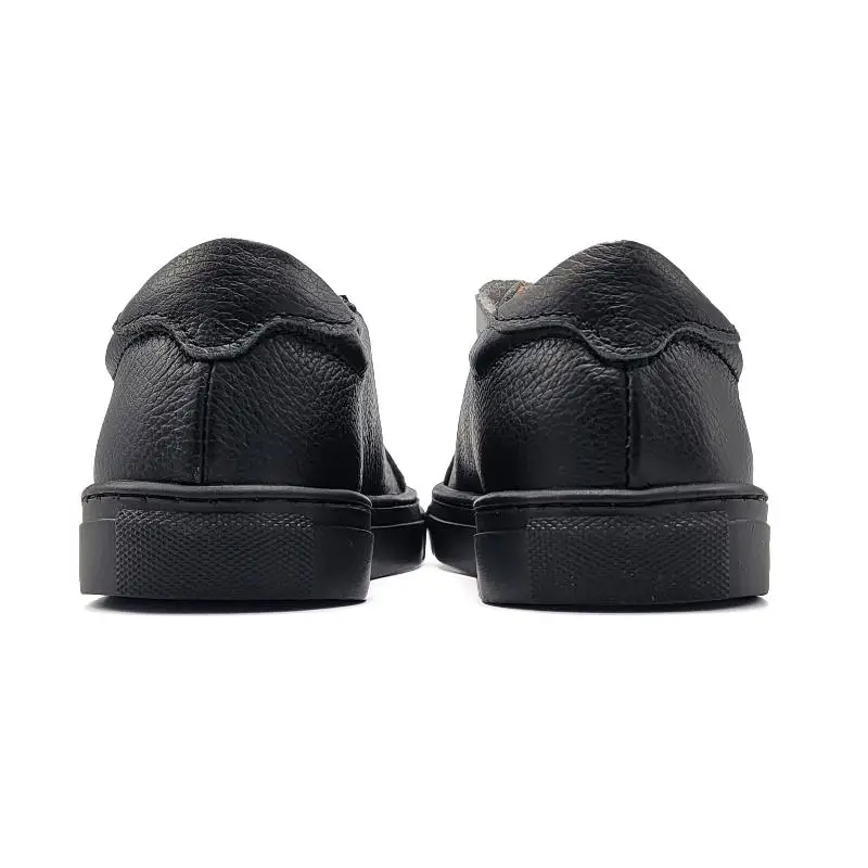 Atlanta Mocassin Black White Velcro Sneaker 523 - Image 3
