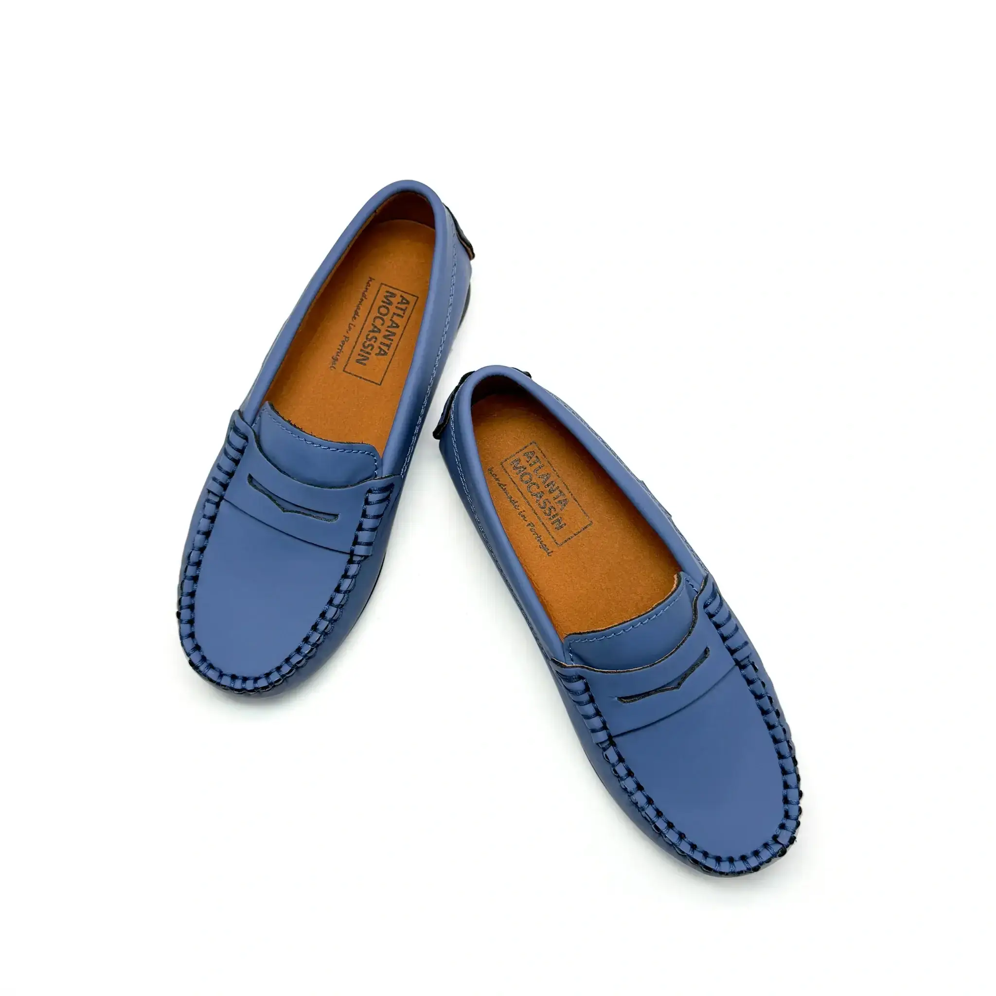 Atlanta Mocassin Blue Jean Gum Penny Loafer - Image 2
