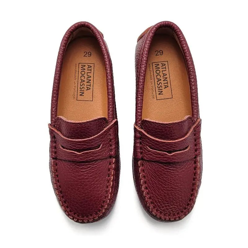 Atlanta Mocassin Burgundy Grain Penny Loafer 032 - Image 3