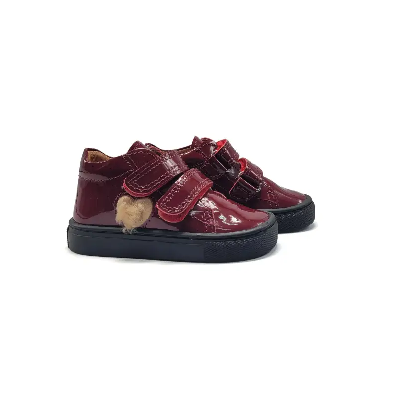 Atlanta Mocassin Burgundy Patent Sneaker