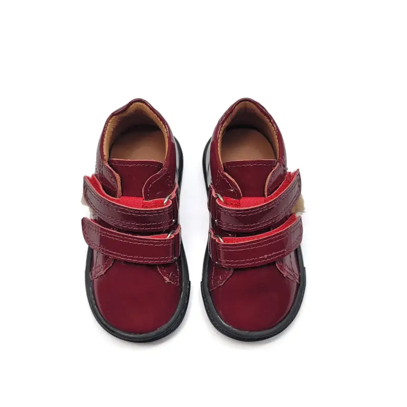Atlanta Mocassin Burgundy Patent Sneaker - Image 2