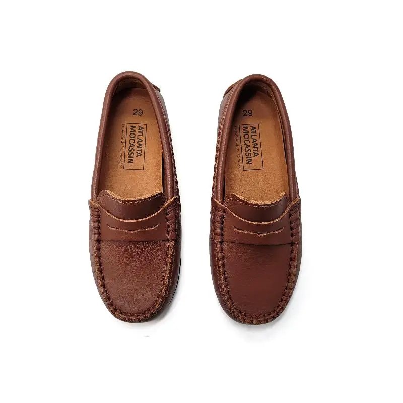 Atlanta Mocassin Camel Brown Penny Loafer - Image 3