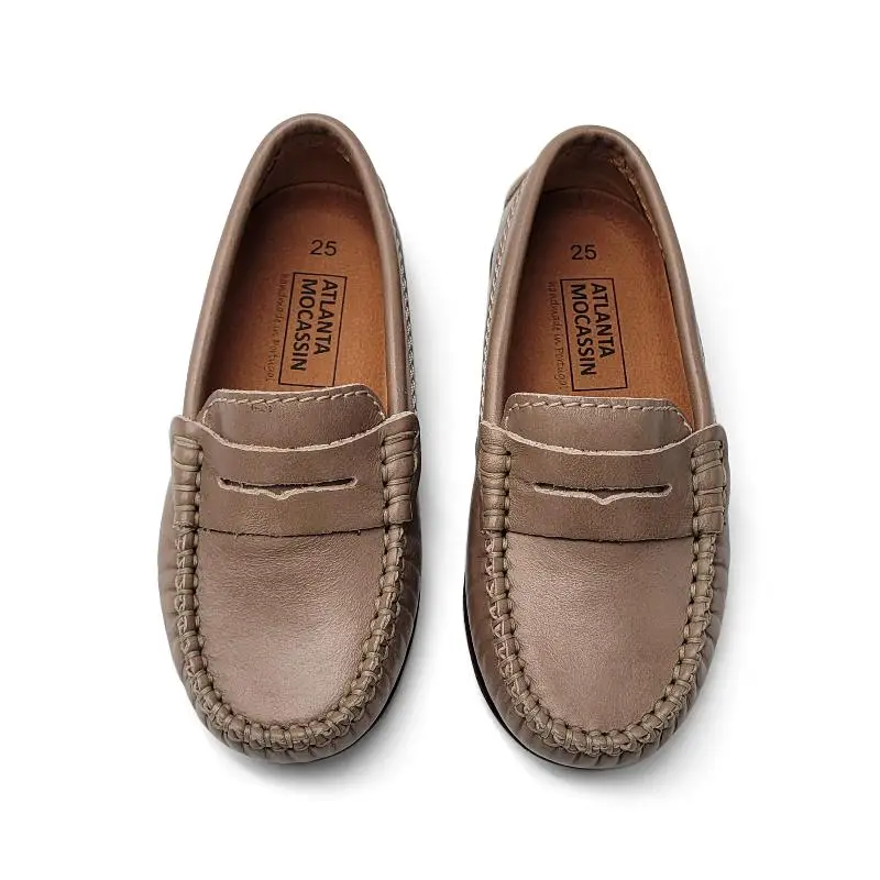 Atlanta Mocassin Taupe Sierra Penny Loafer - Image 3