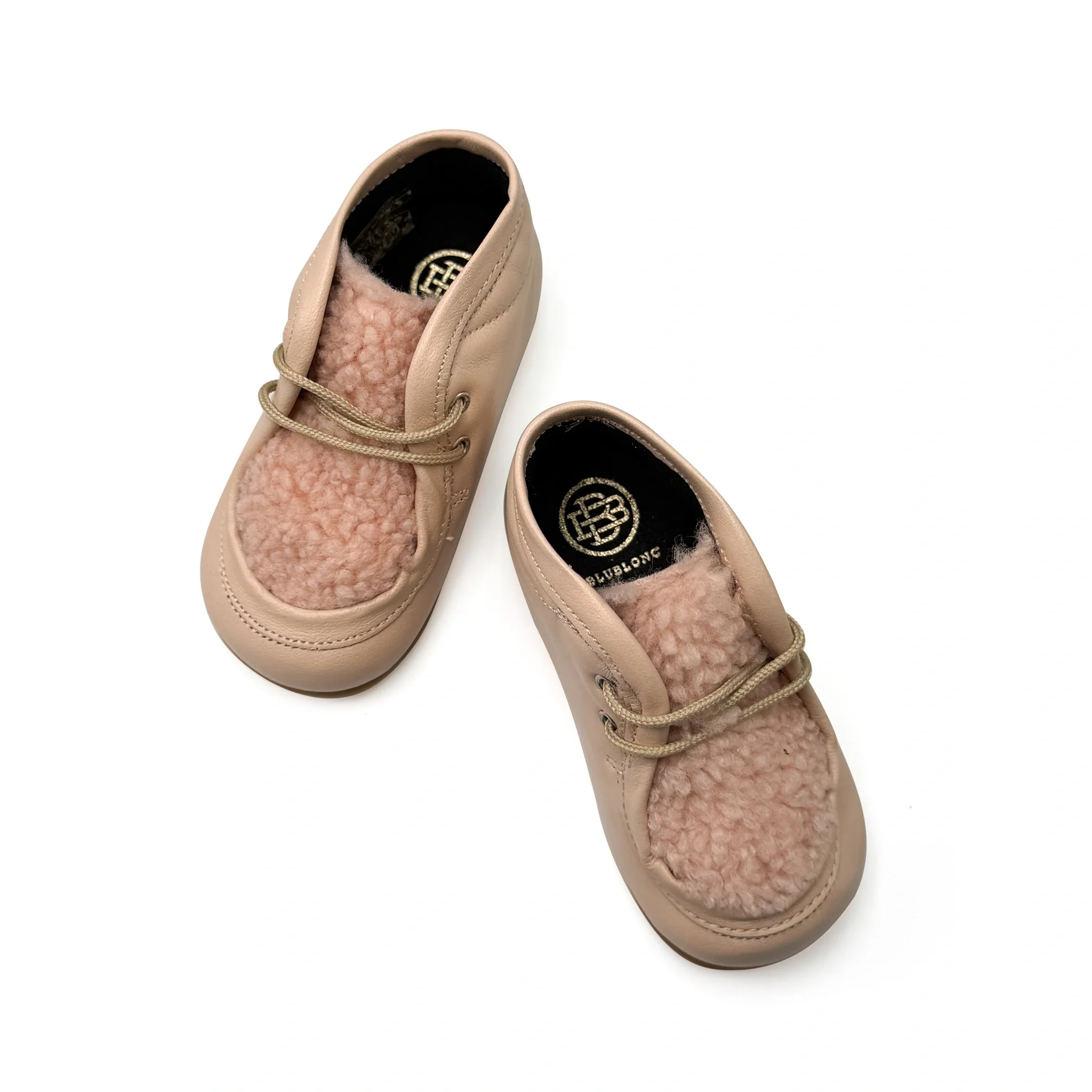 Blublonc Bae Light Pink Fur First Walker Bootie - Image 2