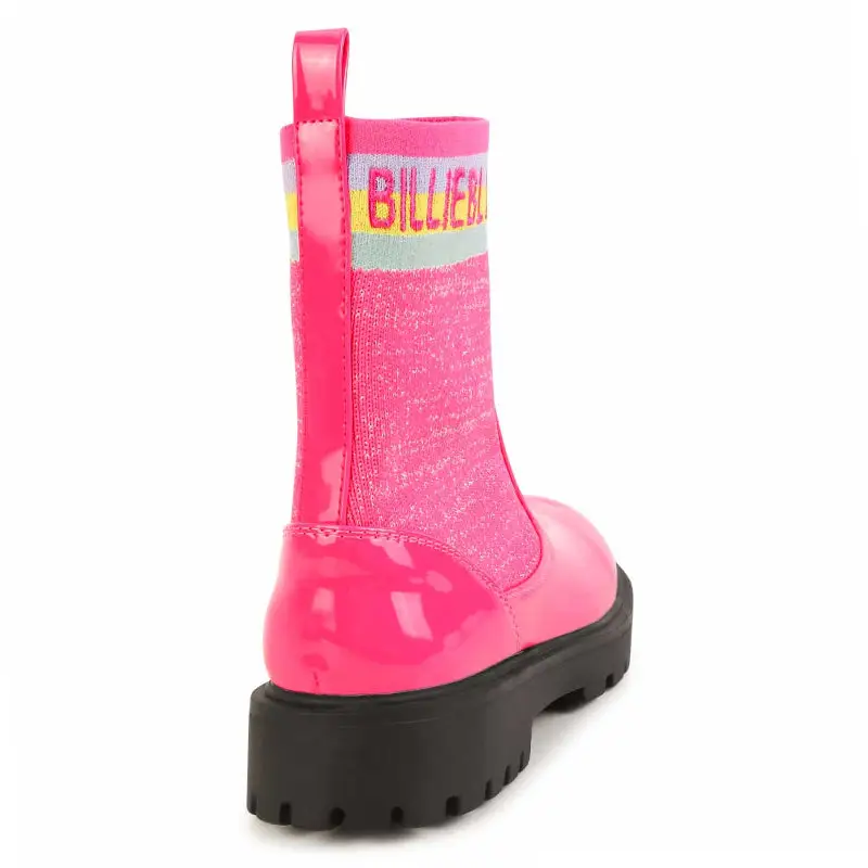 Billie Blush Pink Knit Boot 19373 - Image 4