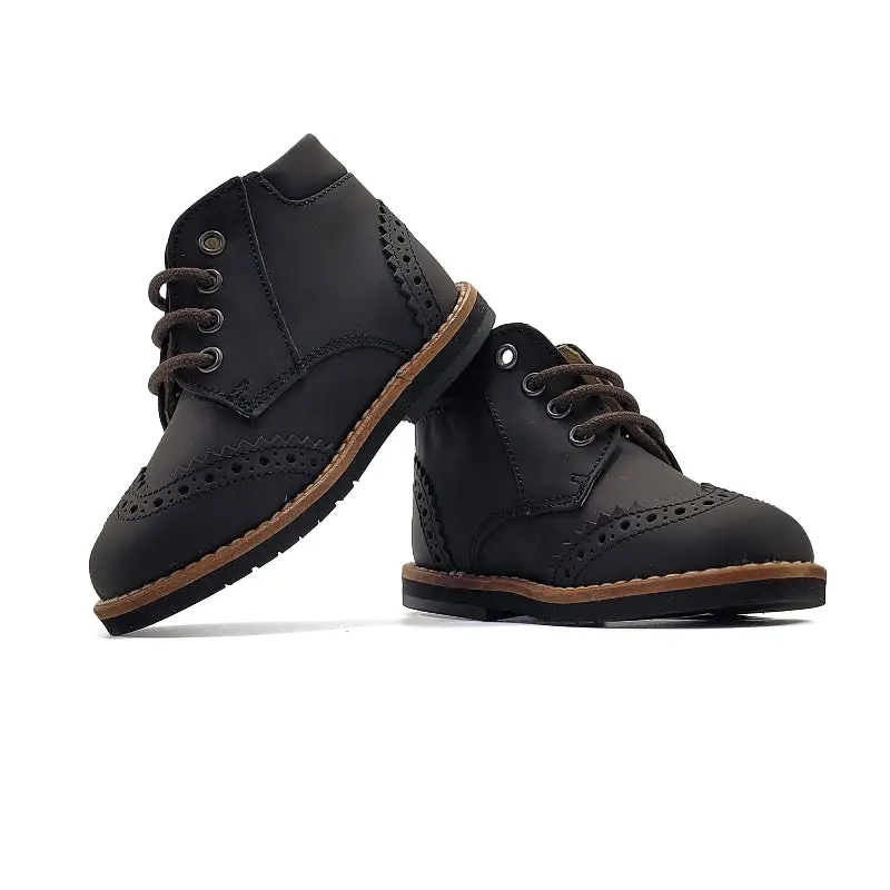 Blublonc Berta Umber Gum Wingtip Bootie - Image 2