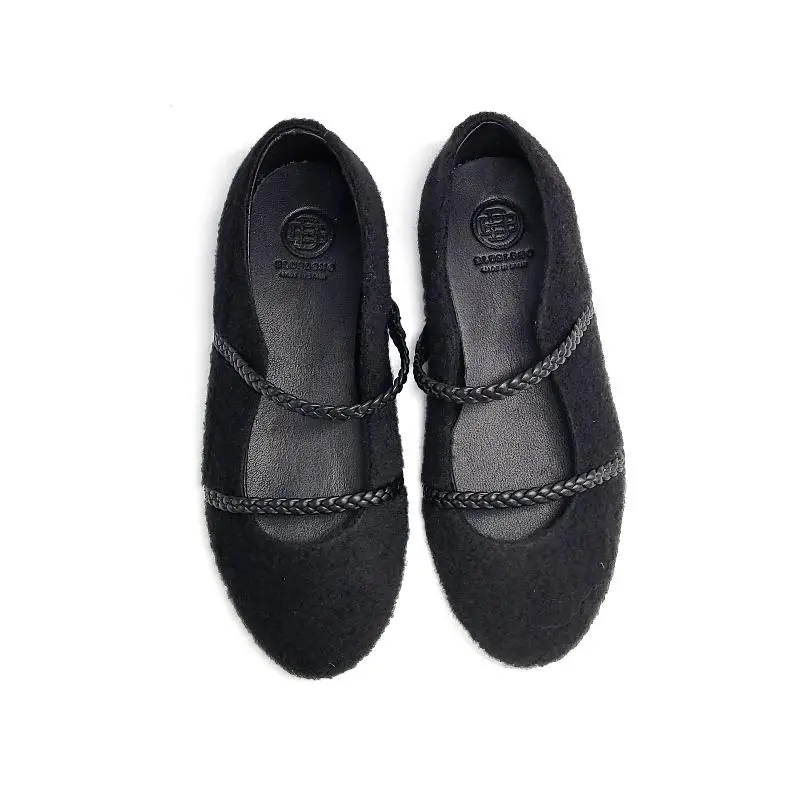 Blublonc Caroline Black Luxe Braided Slip on - Image 2