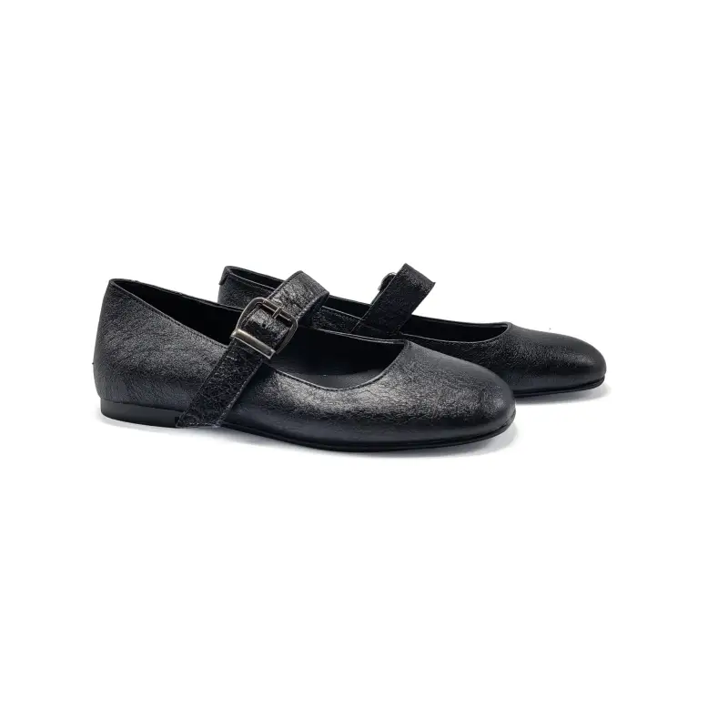 Blublonc Catalina Shine Black Square Toe Mary Jane