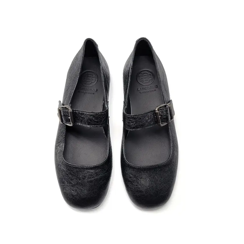 Blublonc Catalina Shine Black Square Toe Mary Jane - Image 2