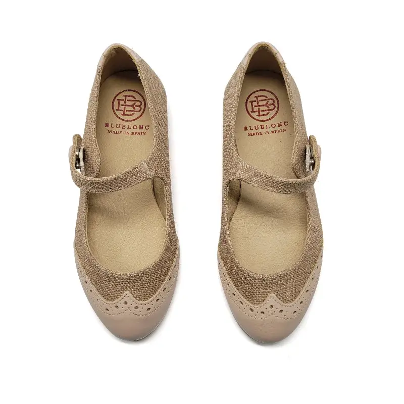 Blublonc Celiax Cavern Pink Wingtip Mary Jane - Image 2