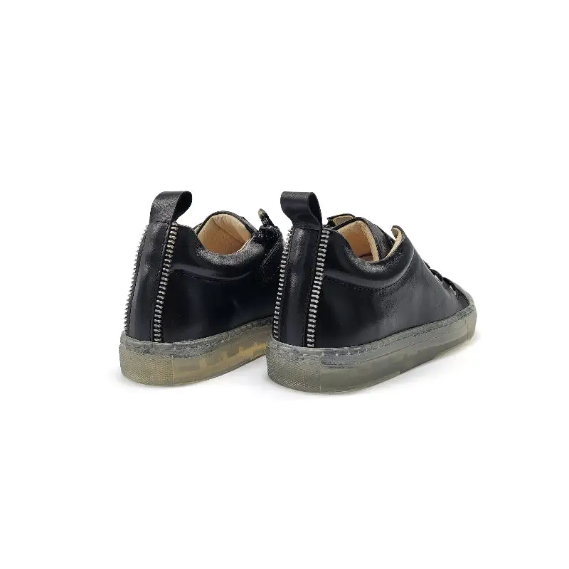 Blublonc Danni Black Shadow Zipper Sneaker - Image 2