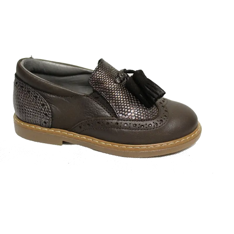 Blublonc Dark Brown Tassel Slip on ***FINAL SALE IMPERFECT