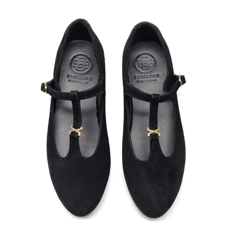 Blublonc Kimmy Rich Suede T-strap Mary Jane - Image 2