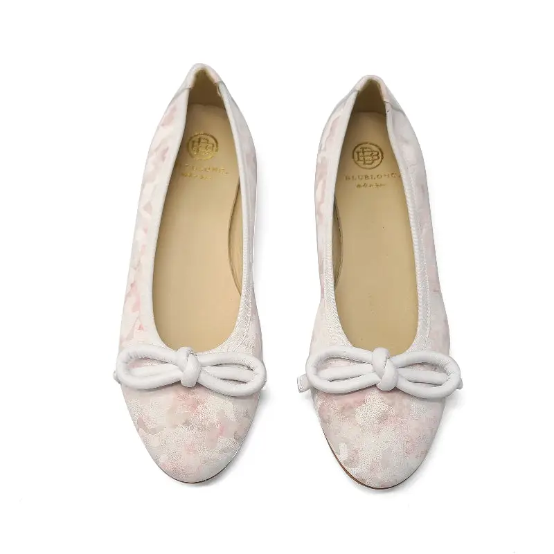 Blublonc Luisa Pink Army Watercolor Ballet Flat - Image 2