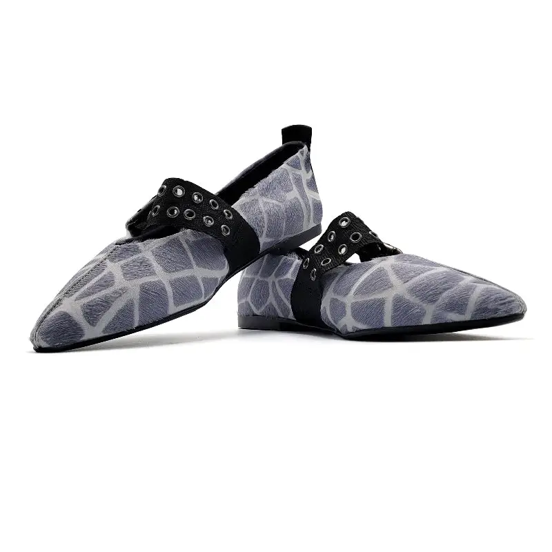 Blublonc Mabel Black Pony Pointed Ballet - Image 4