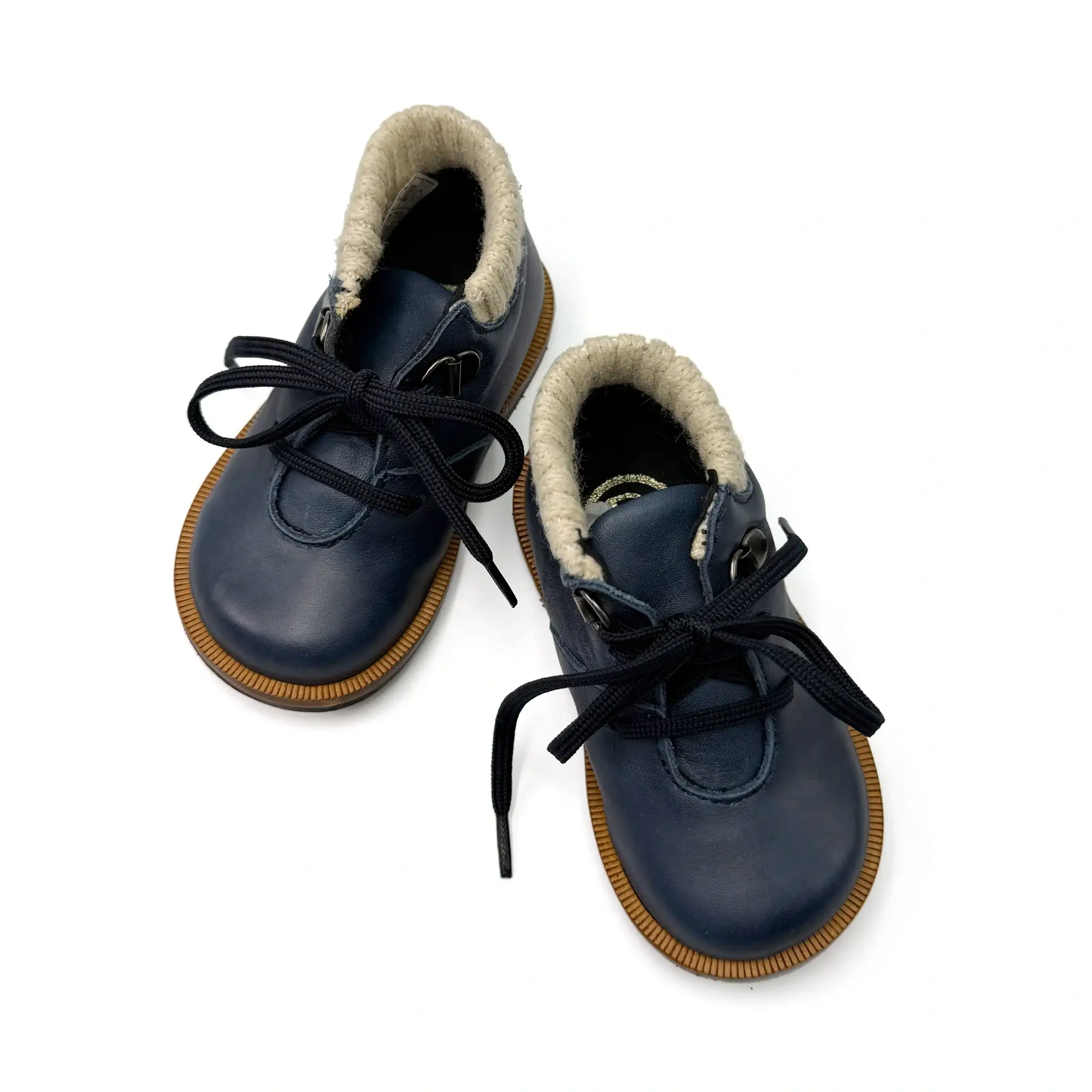 Blublonc Rio Dark Blue Leather First Bootie - Image 2