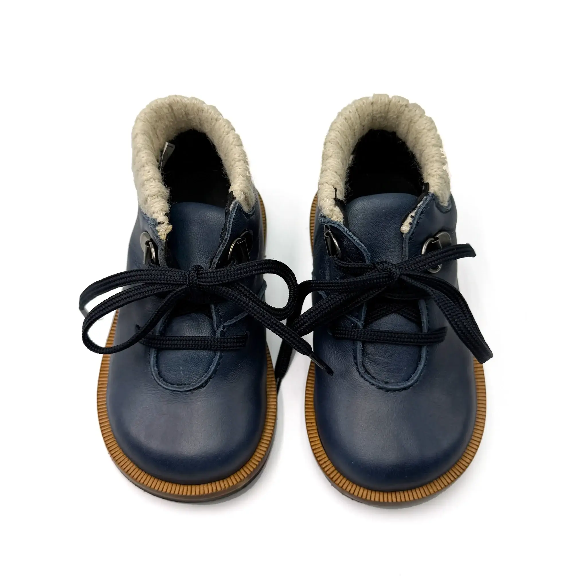 Blublonc Rio Dark Blue Leather First Bootie - Image 3