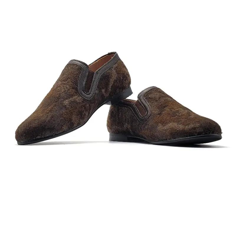 Brunellis Brown Koi Smoking Slip On BR103 - Image 2