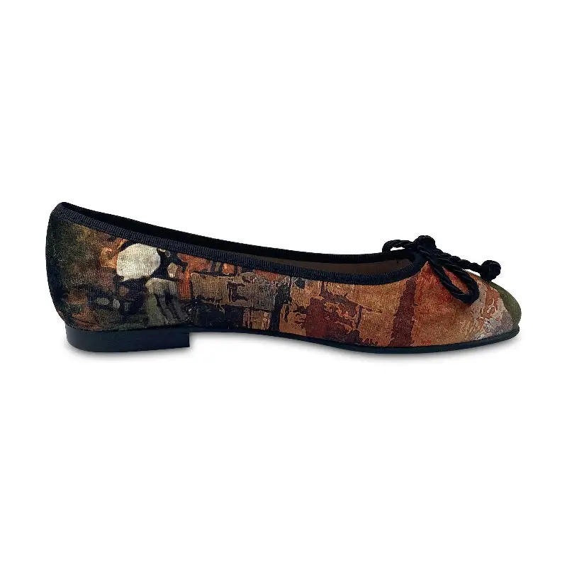 Brunellis Malevich Multi Color Velvet Bow Ballet Slip On - Image 3