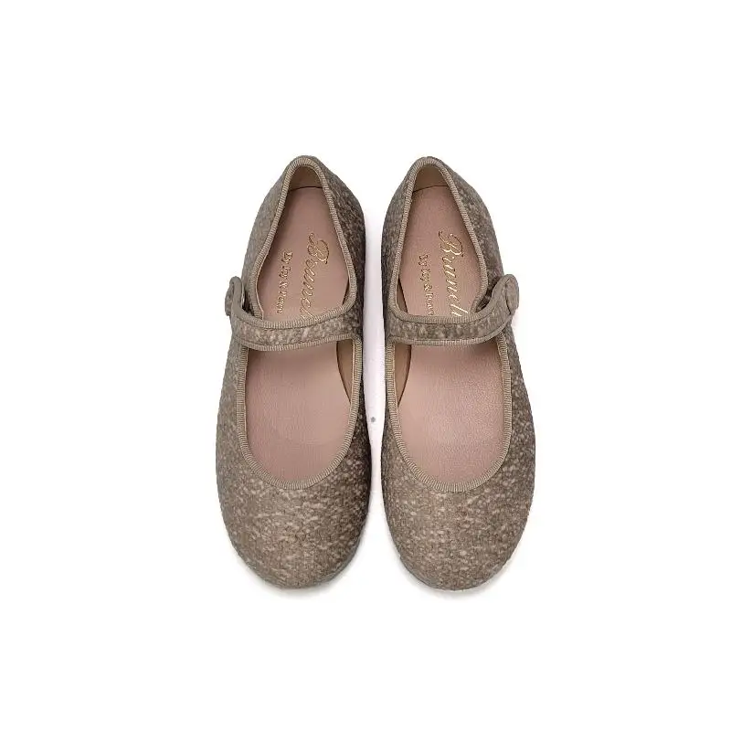 Brunellis Taupe Stone Velvet Mary Jane - Image 2