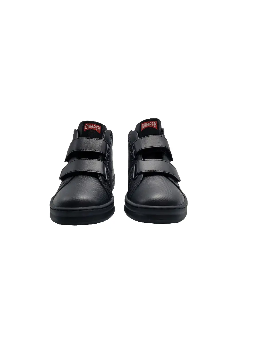 Camper Midnight Black Velcro Hi Top Sneaker - Image 3