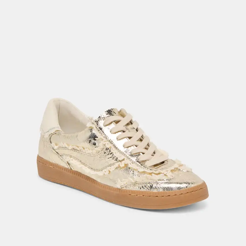 Dolce Vita Notice Platinum Gold Lace Sneaker