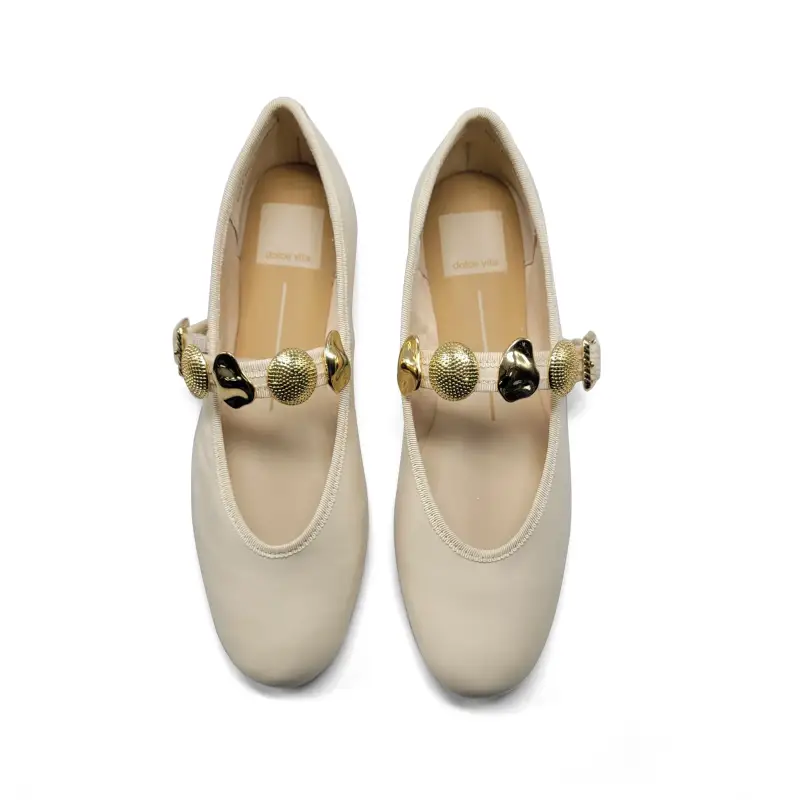 Dolce Vita Relan Off White Gold Ornaments Mary Jane - Image 4