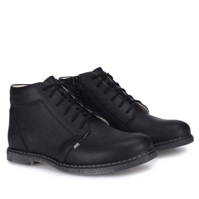 Emel Black Leather Bootie