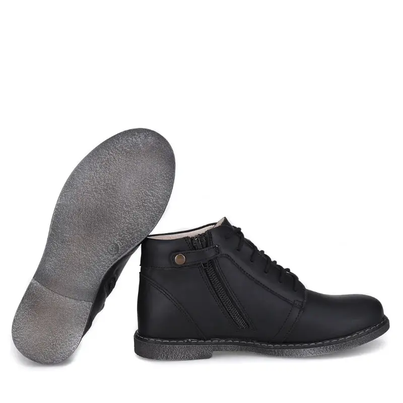 Emel Black Leather Bootie - Image 2