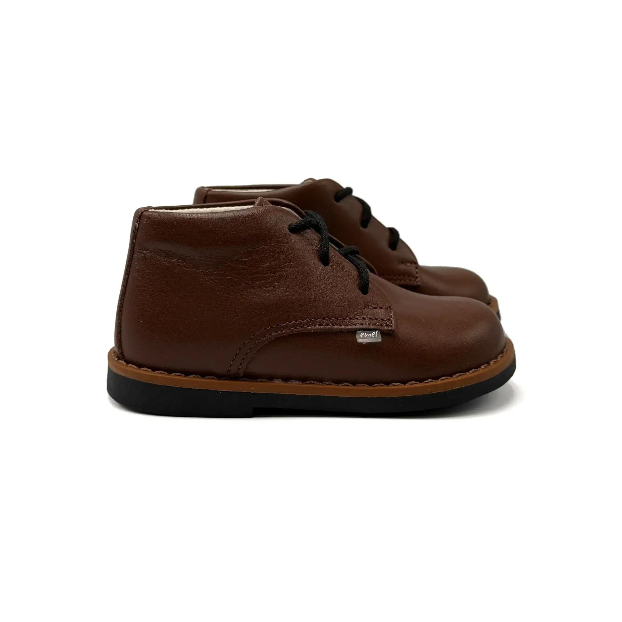 Emel Brown Leather First Walker Bootie