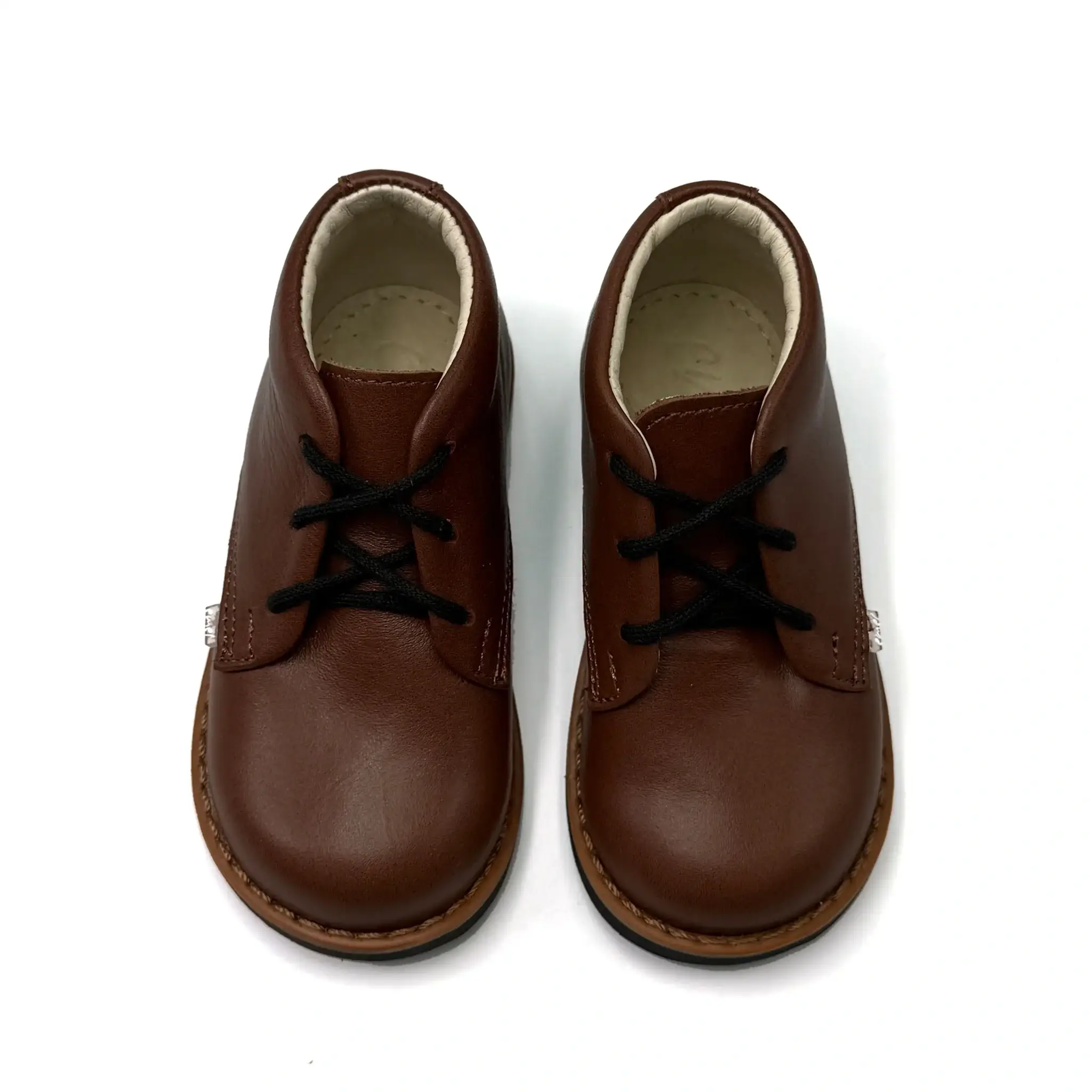 Emel Brown Leather First Walker Bootie - Image 3