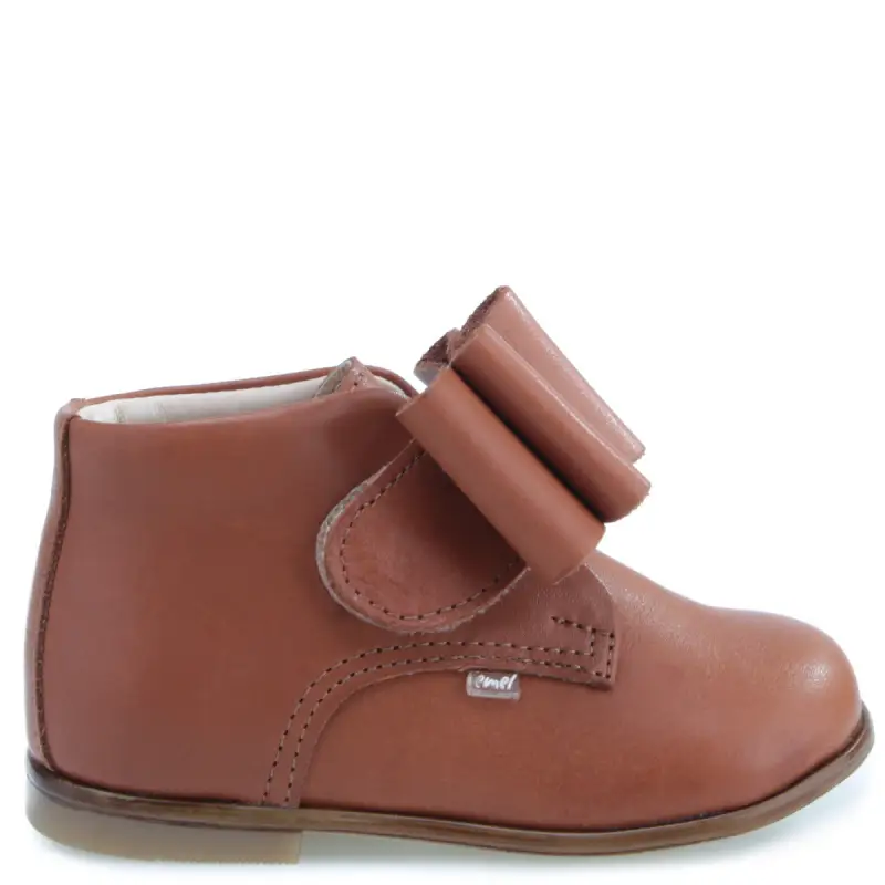Emel Cognac Velcro First Walker - Image 5