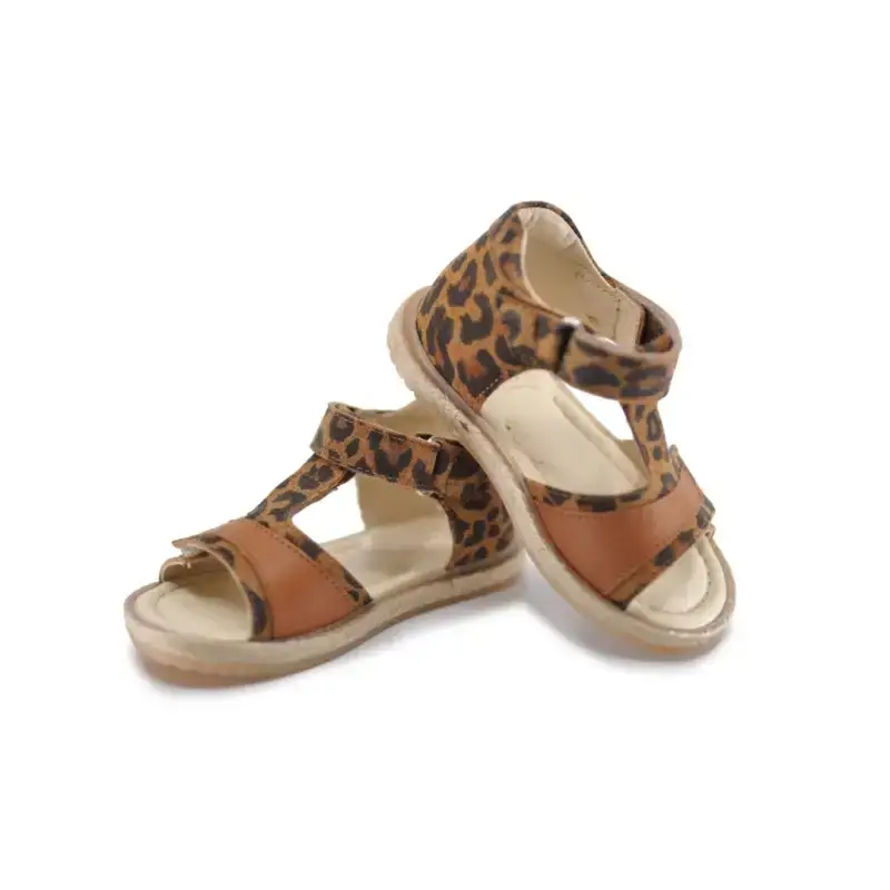 EMEL Leopard Velcro Sandal 2637
