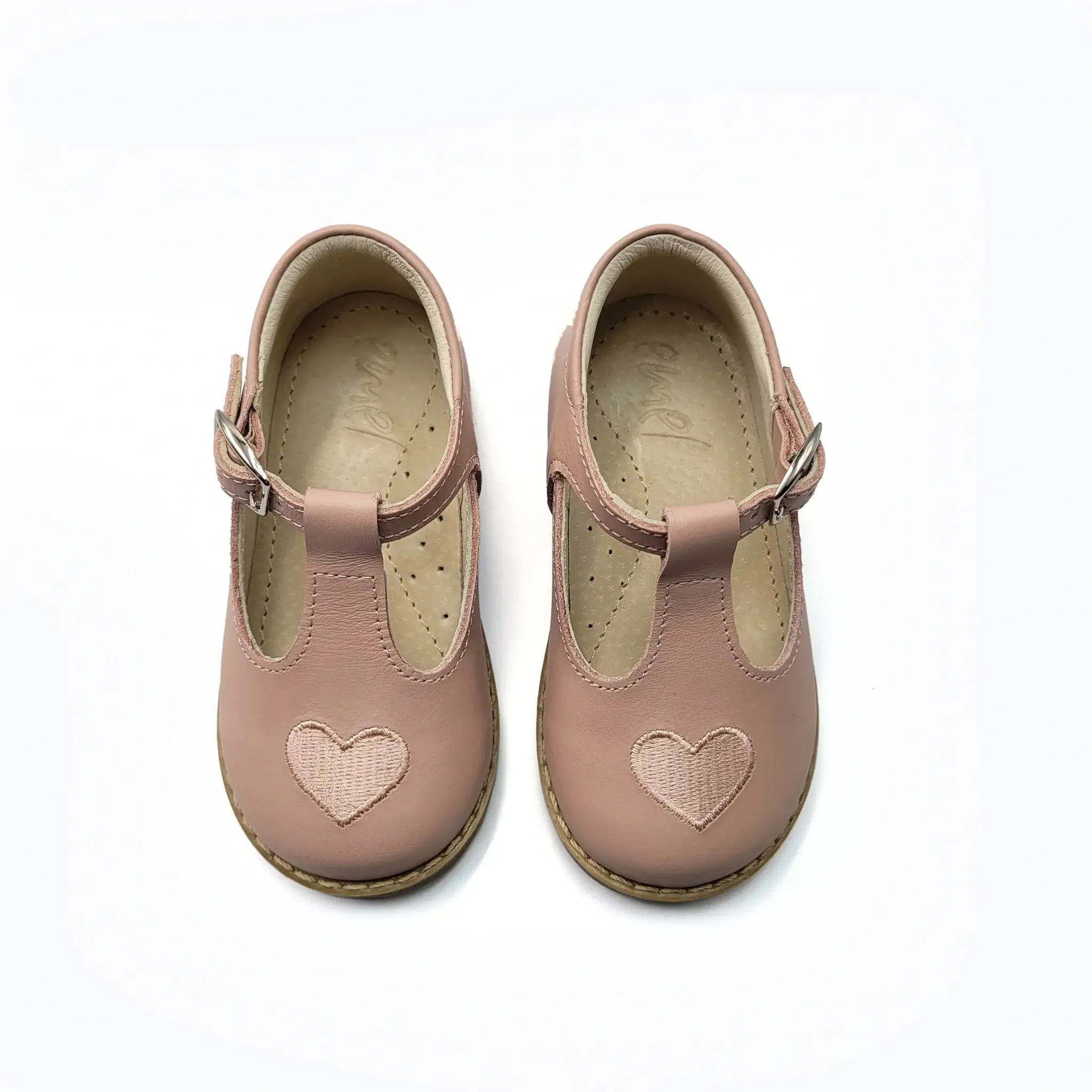 Emel Nude Heart First Walker T-Strap - Image 2