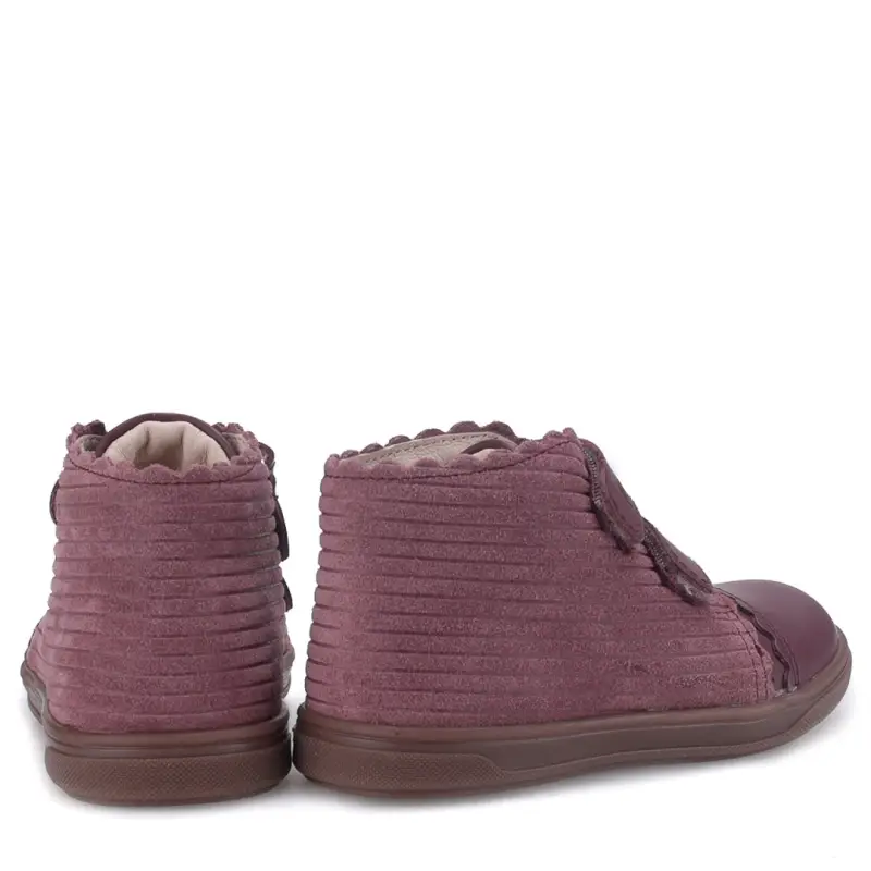 Emel Plum Pink Velcro Sneaker - Image 3