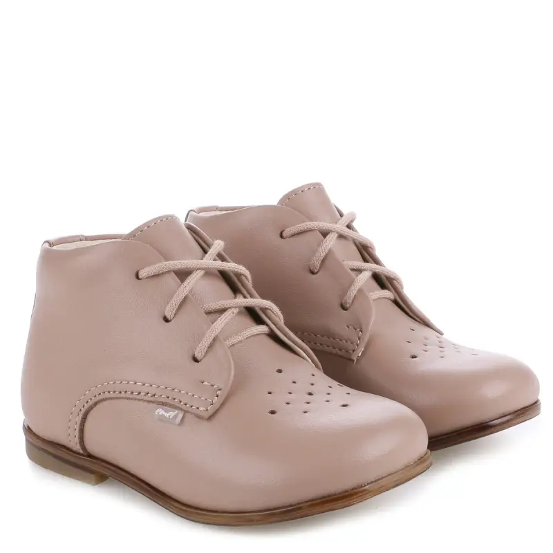 Emel Stone Taupe Lace Toddler Shoe E1426
